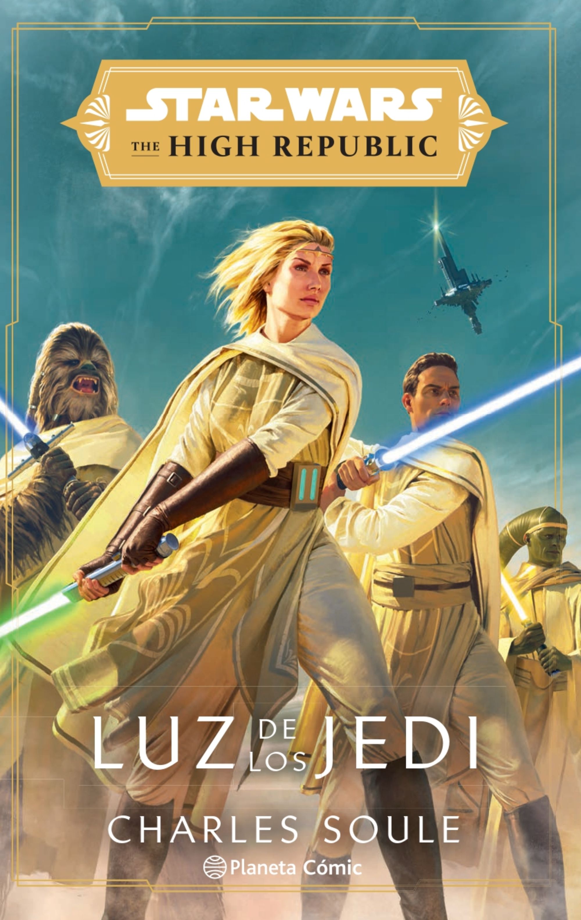 Hiszpańska okładka powieści — Luz de los Jedi.