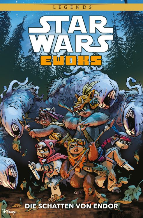Niemiecka okładka komiksu - Ewoks: Die Schatten von Endor.