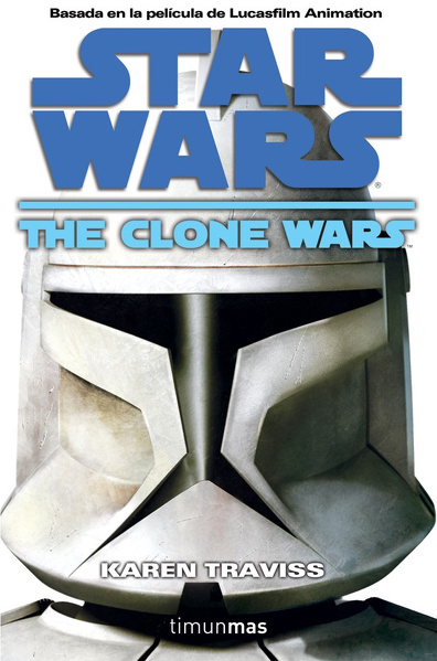 Hiszpańska okładka powieści - The Clone Wars.