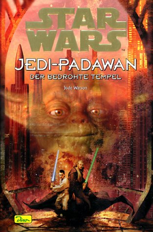 Niemiecka okładka powieści — Jedi-Padawan: Der bedrohte Tempel.