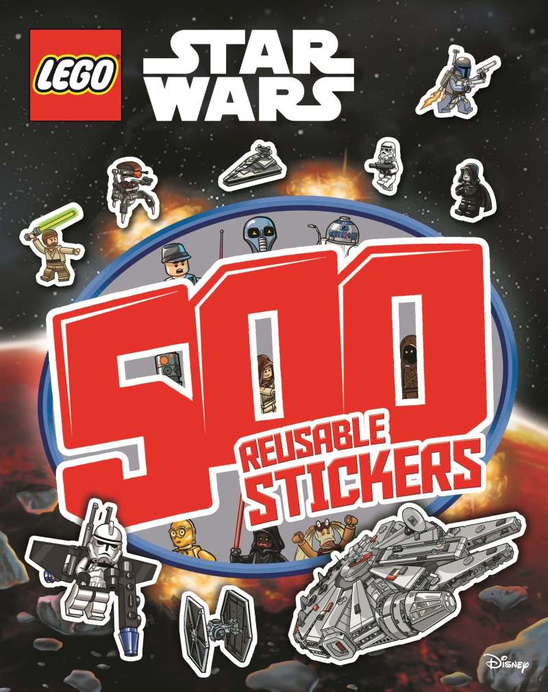 Okładka wydania brytyjskiego - LEGO Star Wars: 500 Reusable Stickers