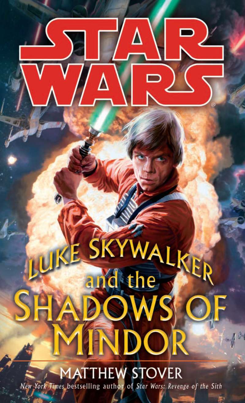 Okładka wydania oryginalnego (miękka) - Luke Skywalker and the Shadows of Mindor.