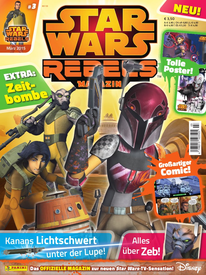 Okładka Star Wars Rebels Magazin 3 (wydane 18.03.2015)