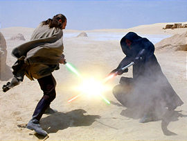 Pojedynek na Tatooine.