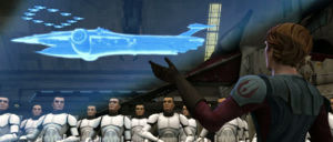 Anakin przedstawia plan ataku na Malevolence.