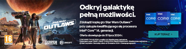 Star Wars Outlaws w wersji cyfrowej jeśli kupisz procesor Intela 14. generacji!