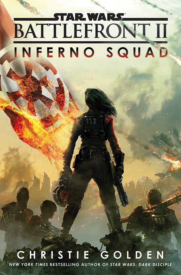 Okładka wydania oryginalnego (twarda) - Battlefront II: Inferno Squad.