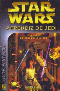 Hiszpańska okładka powieści — Aprendiz de Jedi 9: La lucha por la verdad.