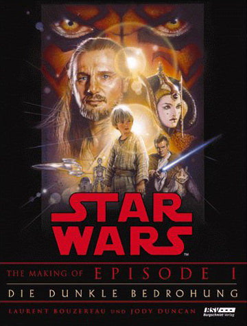 Okładka wydania niemieckiego - The Making of Star Wars Episode I: Die dunkle Bedrohung.