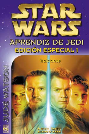Hiszpańska okładka powieści — Aprendiz de Jedi Edición Especial 1: Traiciones.