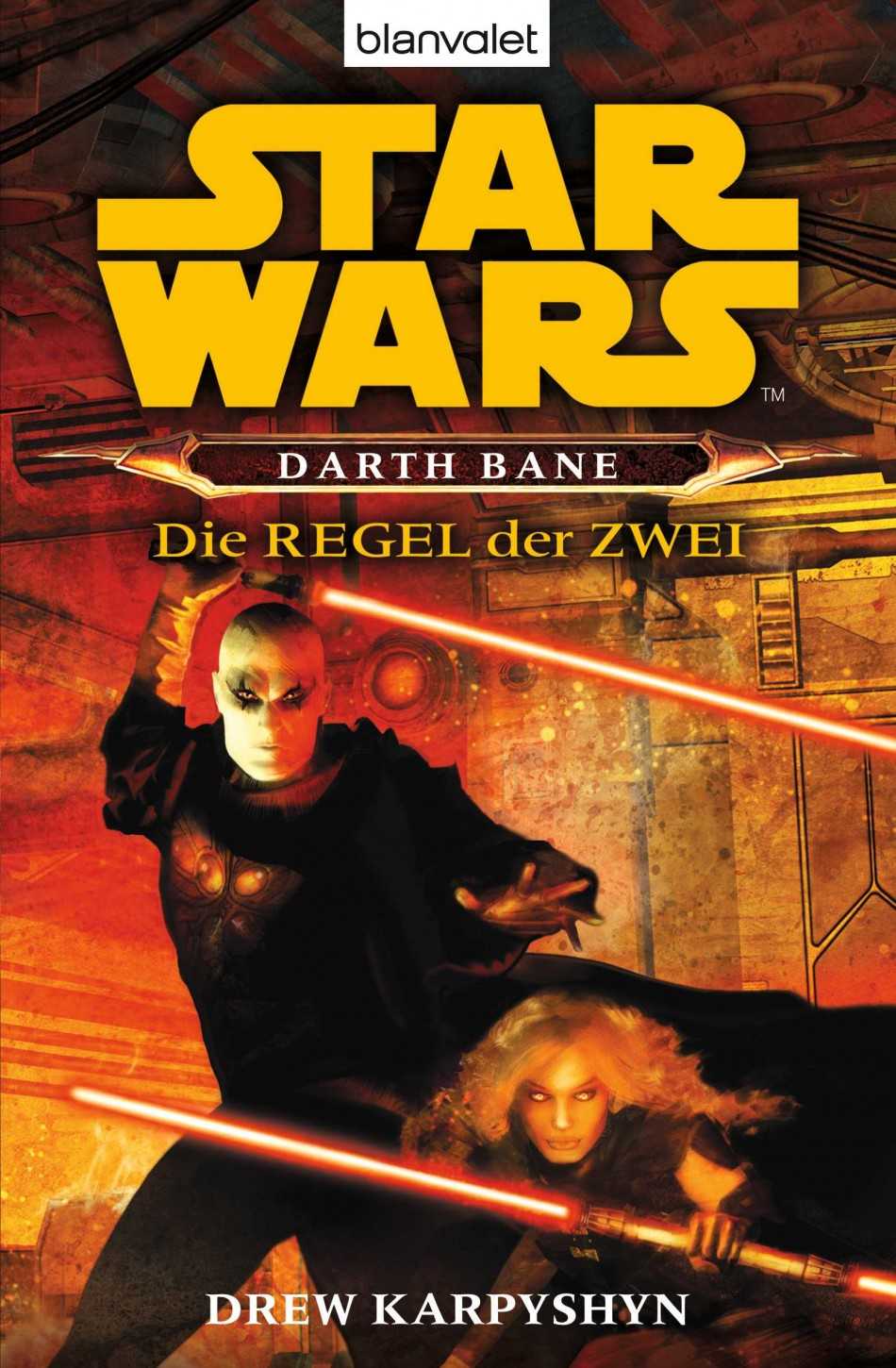 Okładka wydania niemieckiego - Darth Bane: Die Regel der Zwei
