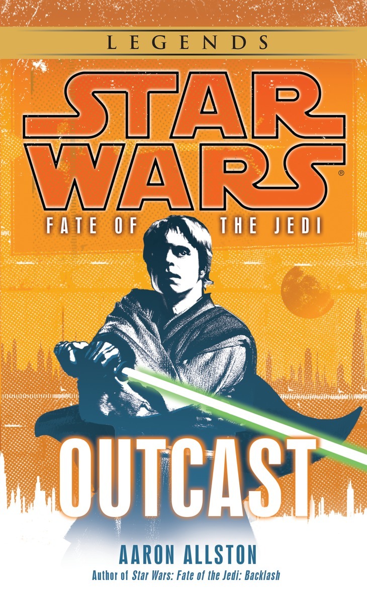 Okładka wydania oryginalnego (Legends) - Fate of the Jedi I: Outcast.