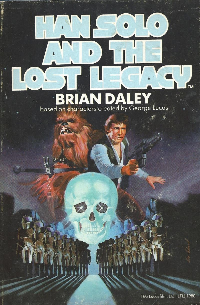 Okładka wydania oryginalnego (twarda) - Han Solo and the Lost Legacy.