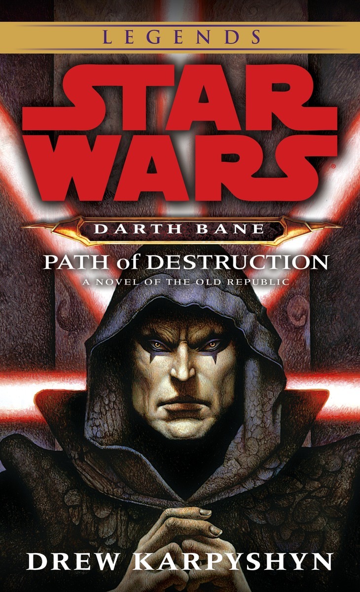 Okładka wydania oryginalnego (Legends) - Darth Bane: Path of Destruction.